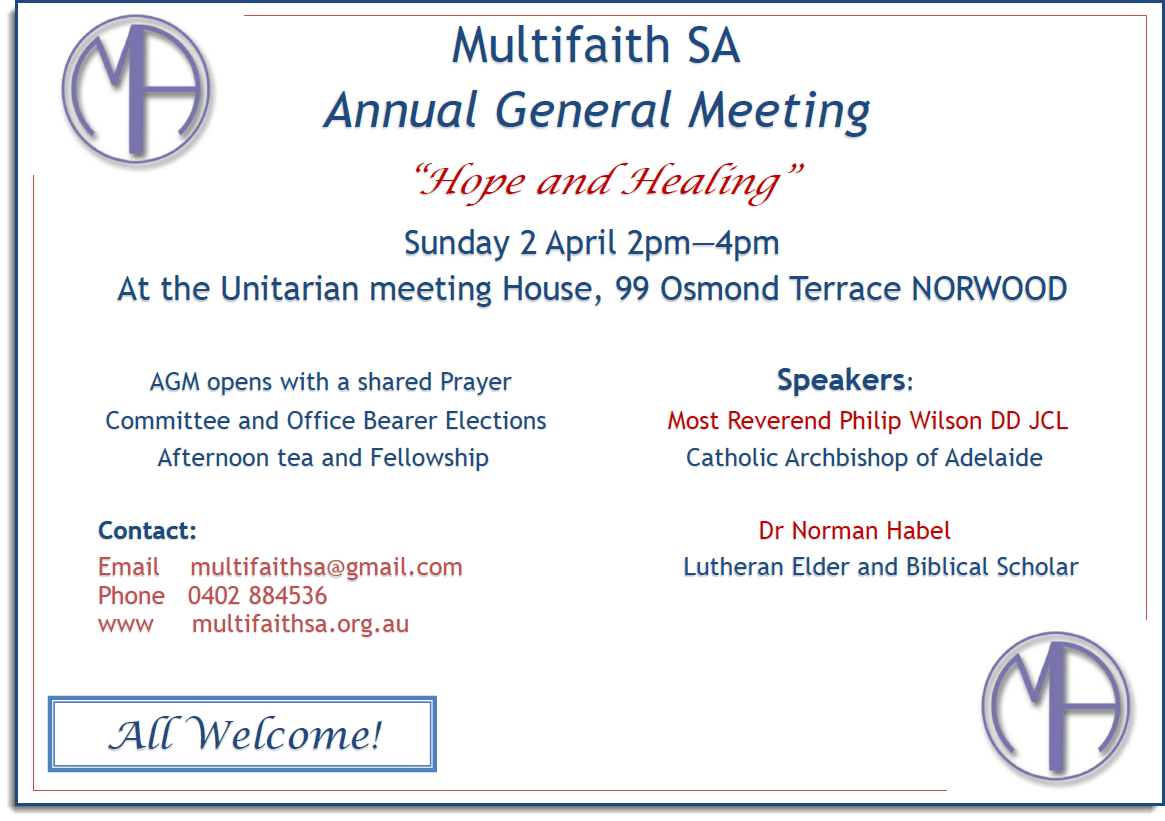 Upcoming Events - The Multifaith Association of South AustraliaThe ...